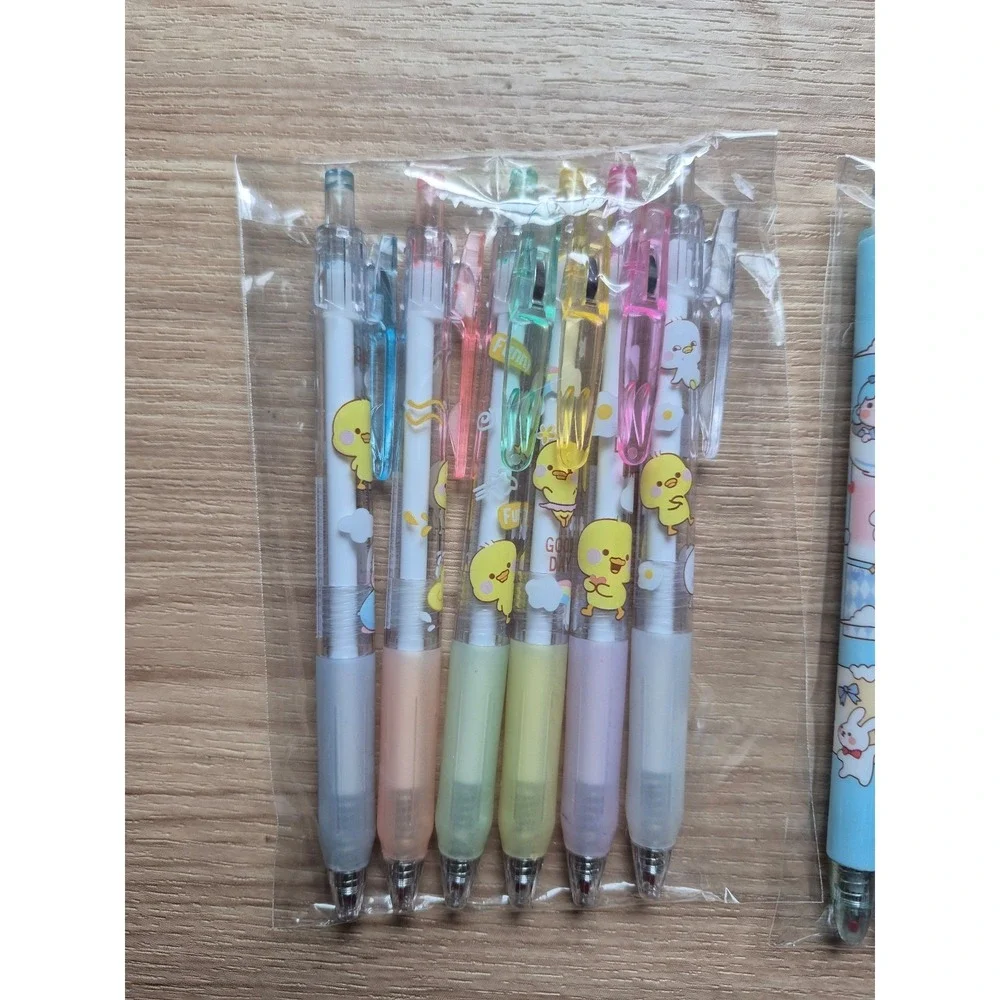 26pc Kawaii Gel Pen Set‎ Cute Animal Dinosaur Bunny Chick Aesthetic Stationery